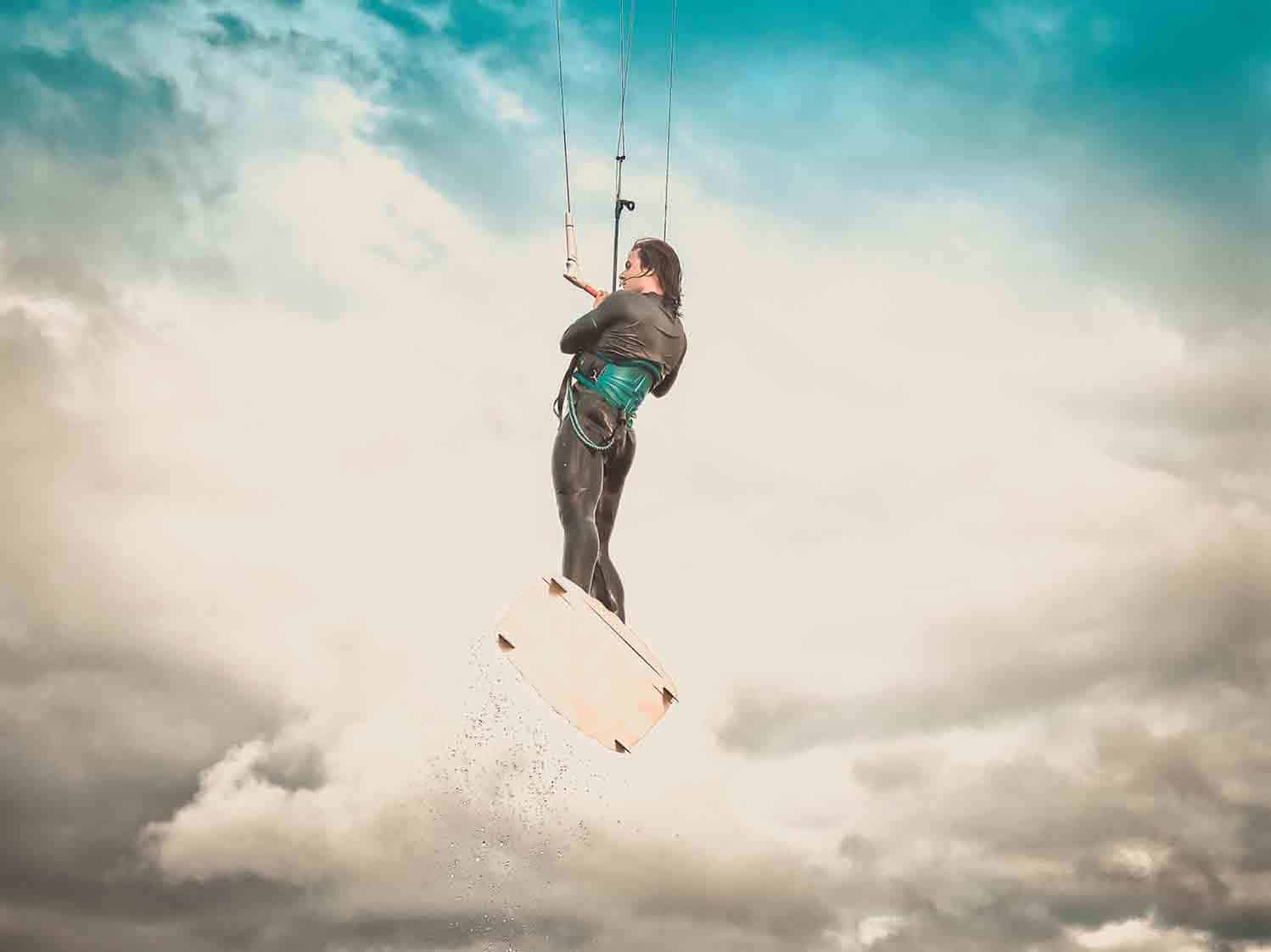 Kitesurfen Ostsee springen